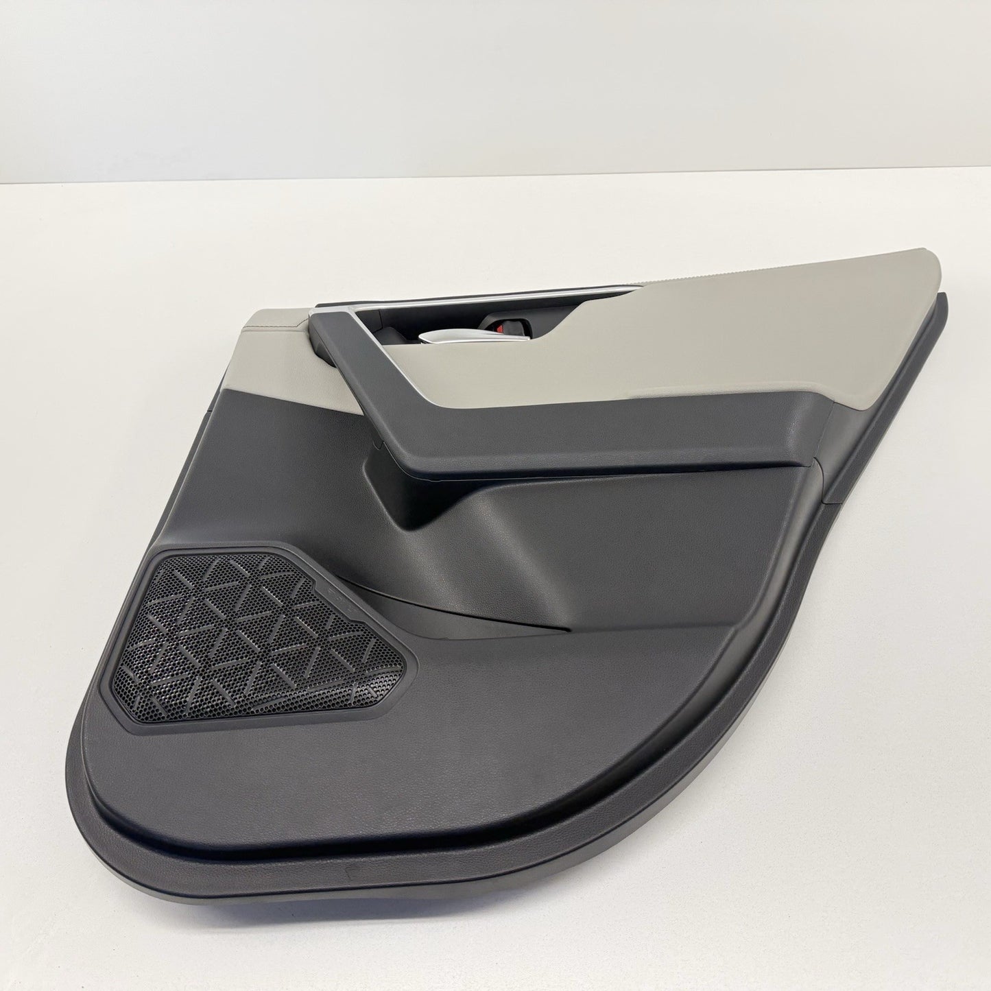 19-25 Toyota RAV4 Passenger Right Rear Door Panel Interior Trim Gray Leather OEM