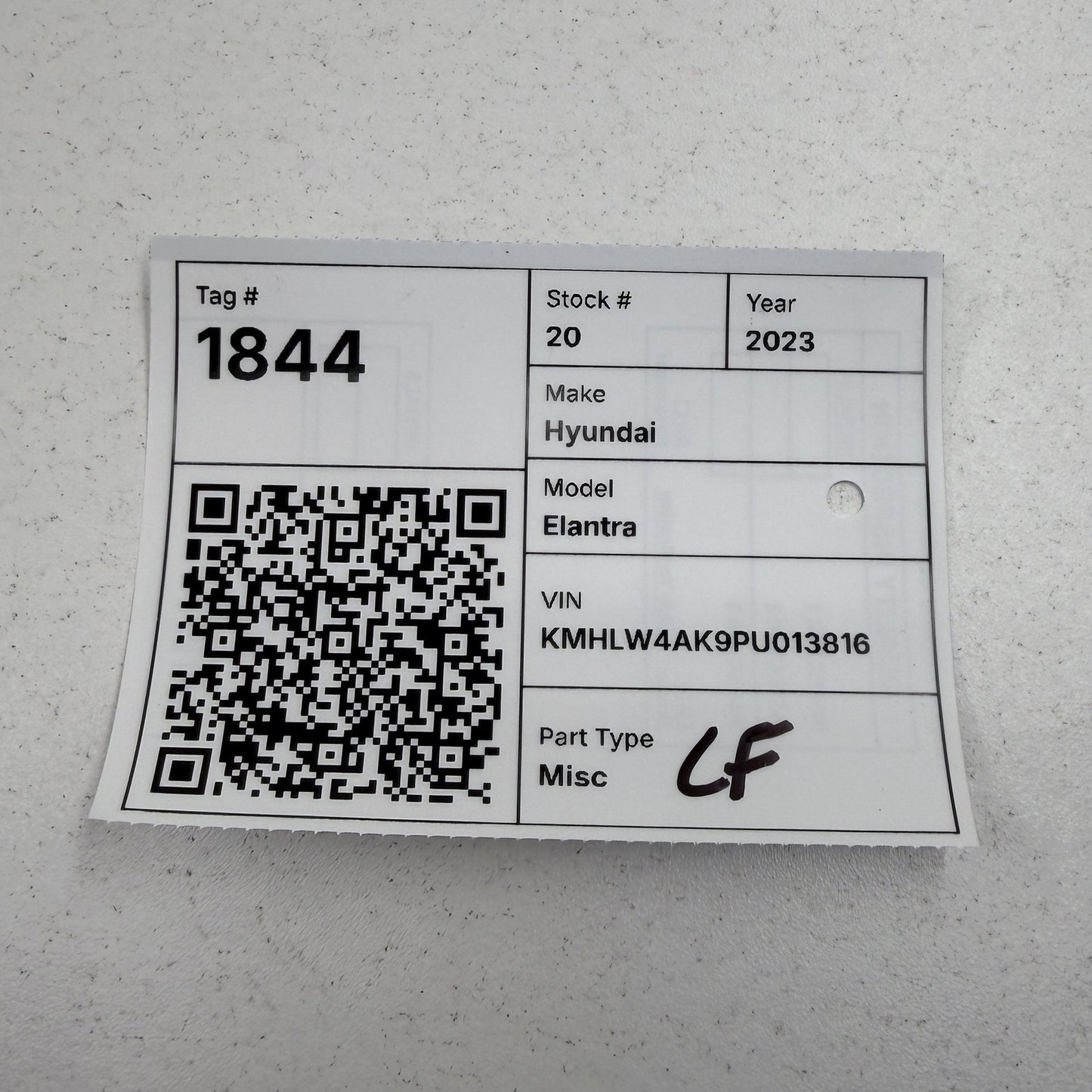 22-23 Hyundai Elantra N Left Front Suspension Shock Strut Spring Absorber OEM