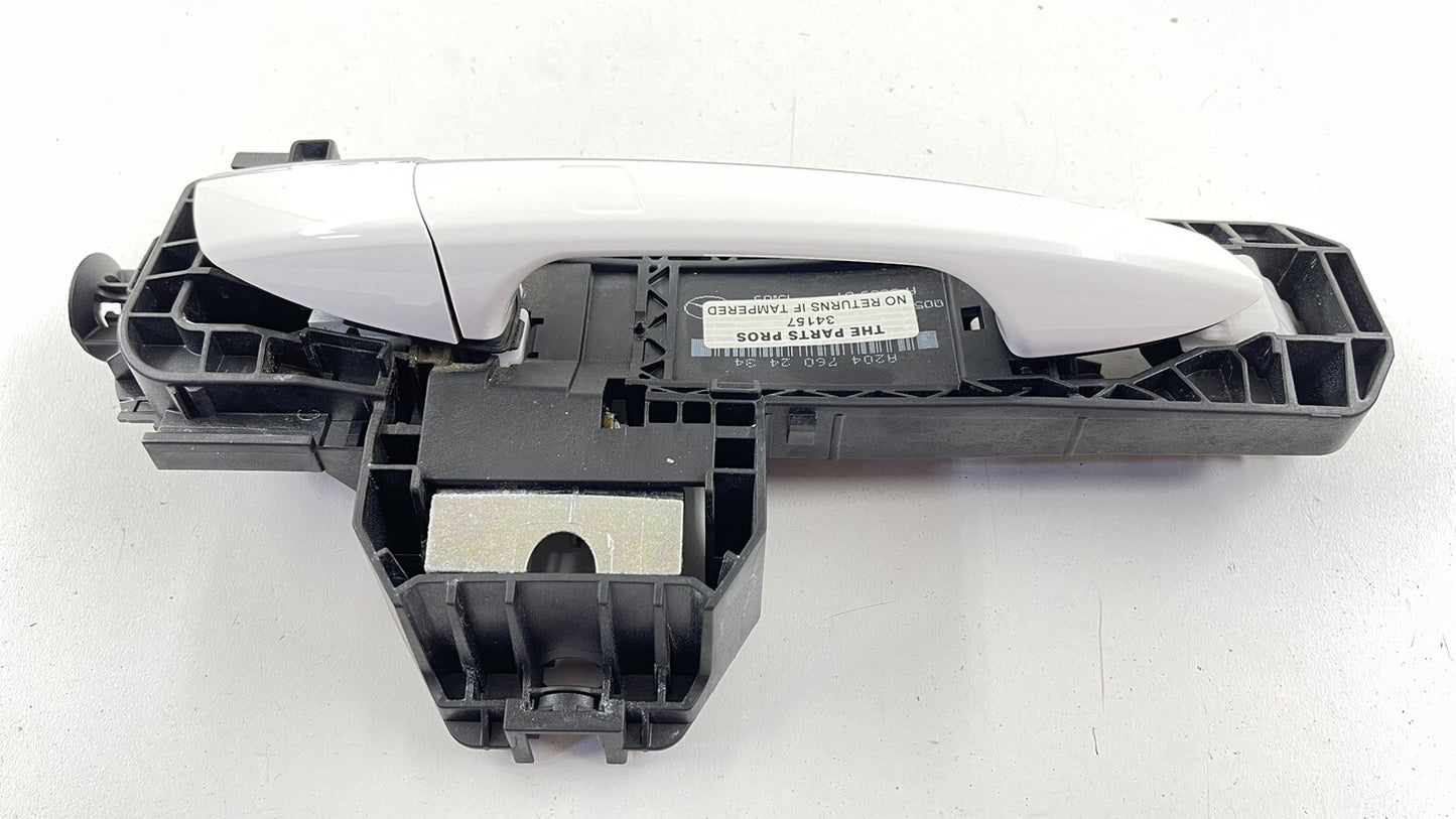13-16 MERCEDES GL350 X166 PASSENGER RIGHT REAR DOOR HANDLE WHITE 2047602434 OEM