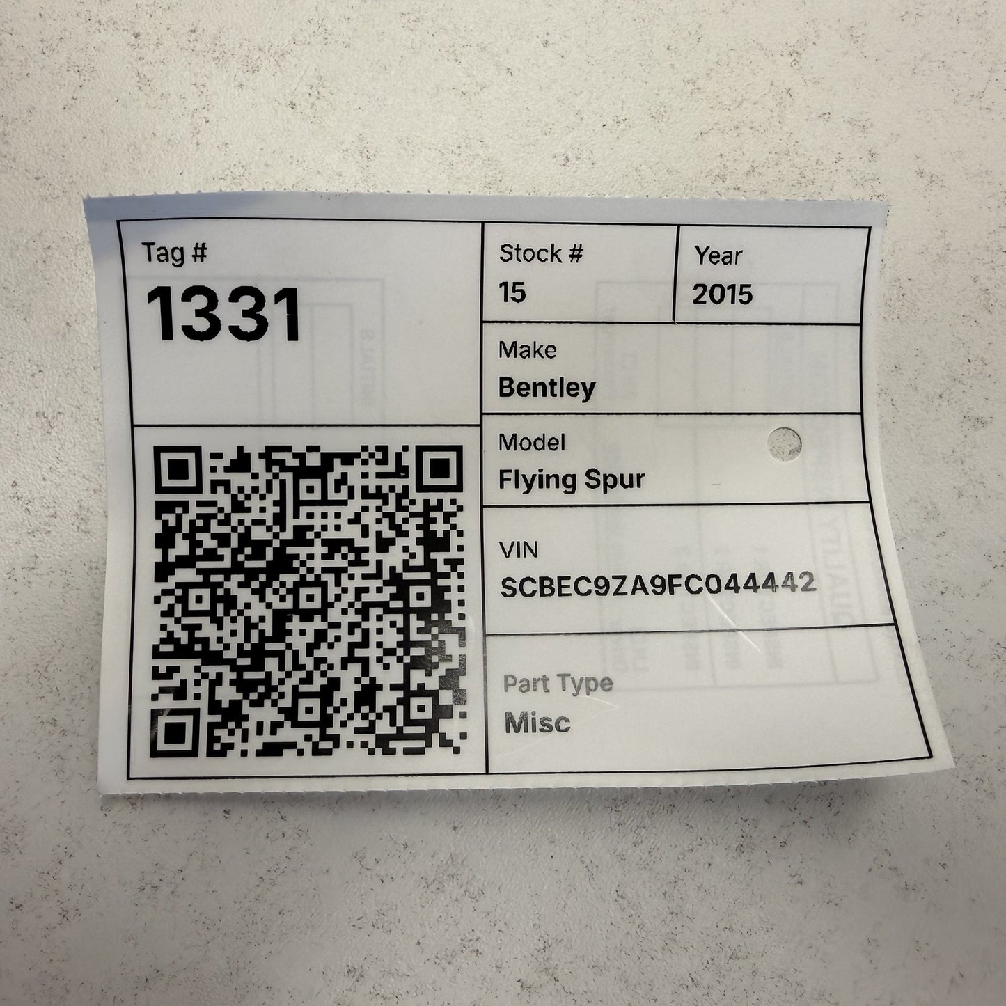 2014-2018 Bentley Flying Spur Central Comfort Control Module 3D0959933P OEM