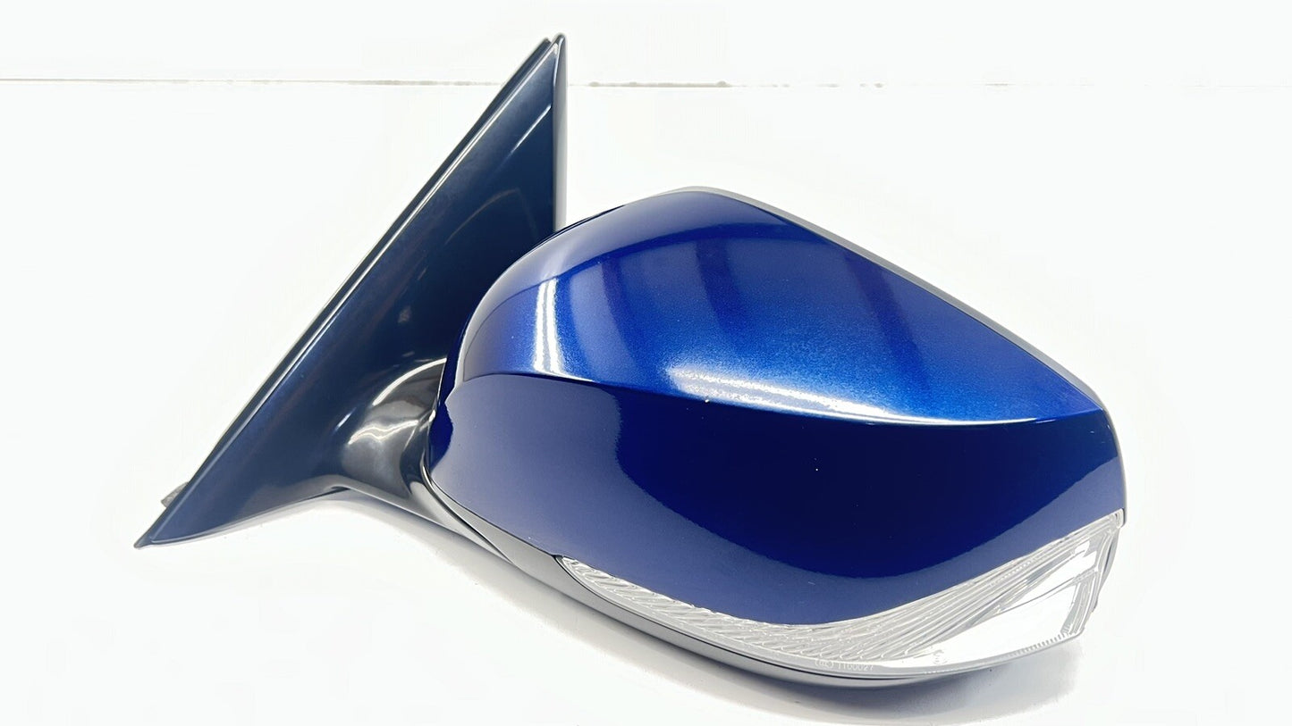 14-19 INFINITI Q50 DRIVER LEFT FRONT DOOR MIRROR SIDE VIEW 13 WIRE BLUE OEM