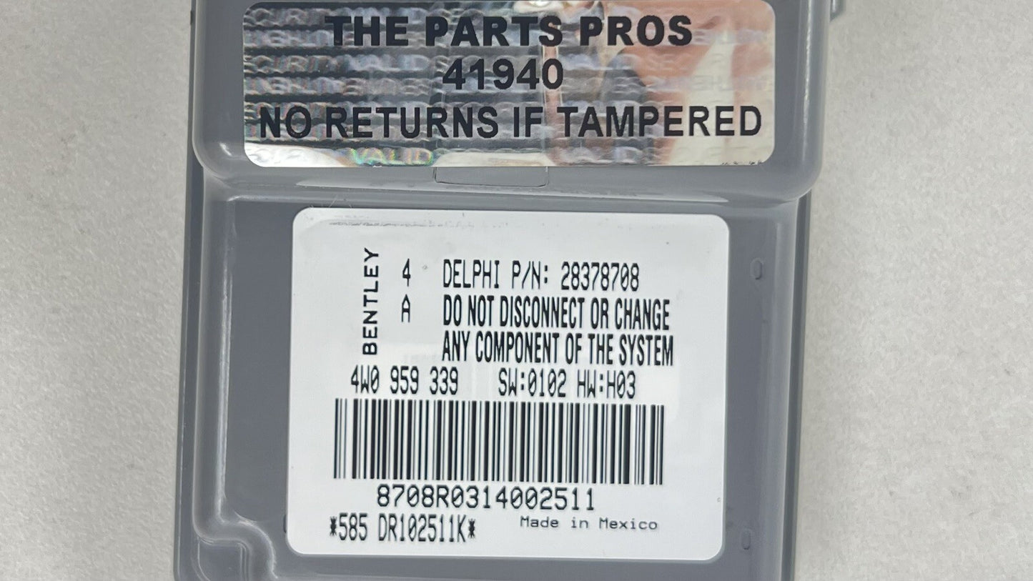 13-18 BENTLEY FLYING SPUR RIGHT FRONT SEAT OCCUPANT DETECTION MODULE OEM