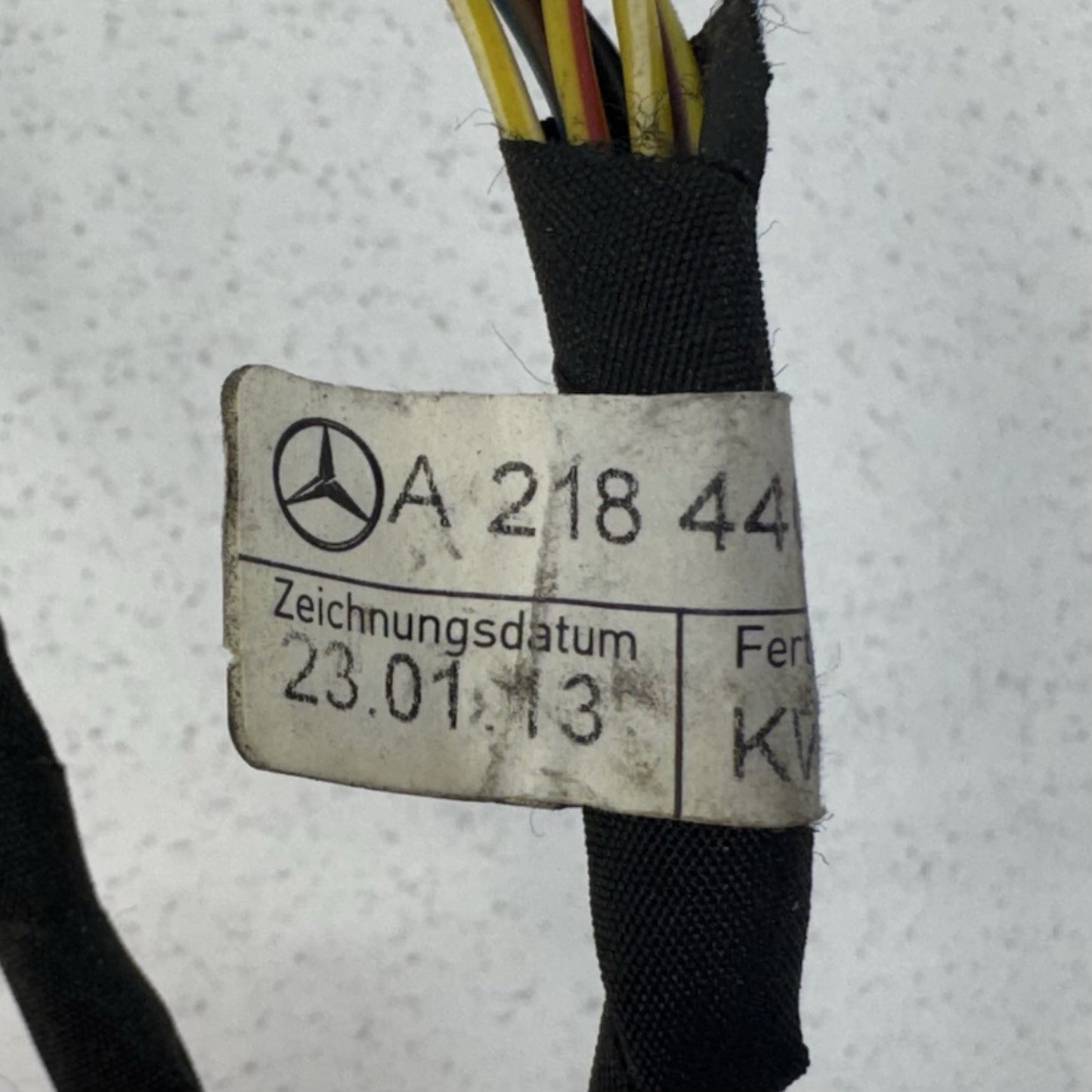12-14 Mercedes W218 CLS550 Rear Bumper Wiring Harness W/ Parking Sensors OEM