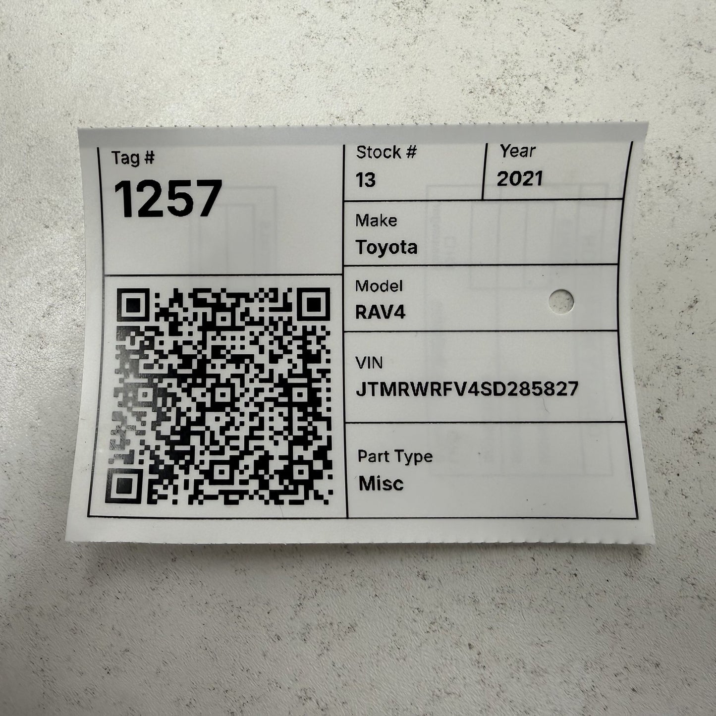 2019-2025 Toyota RAV4 Side Crash Impact Sensor 89831-47050 OEM