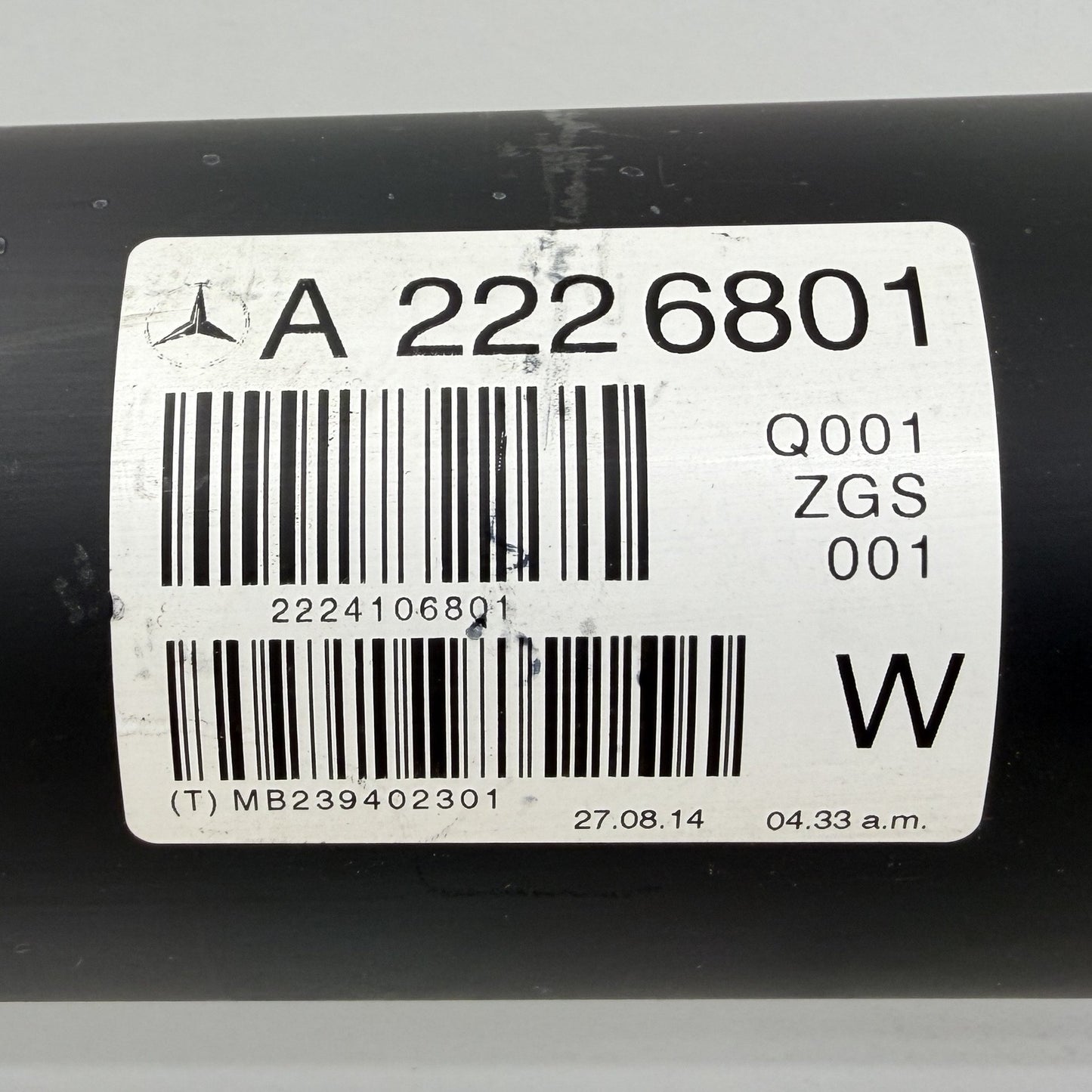 2014-2017 Mercedes S550 W222 RWD Driveshaft Drive Shaft Propeller 2224106891 OEM