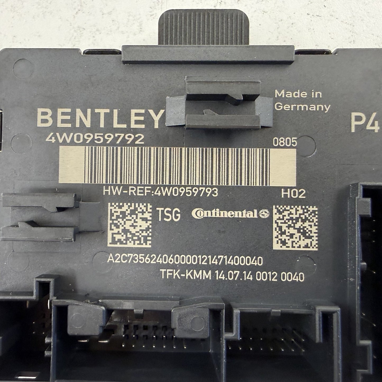 2014-2018 Bentley Flying Spur Right Front Door Control Module 4W0959792 OEM