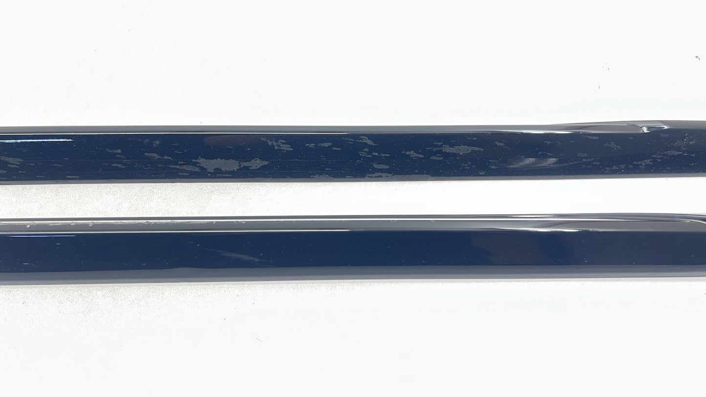 18-24 AUDI A4 S-LINE LEFT AND RIGHT SIDE SKIRT ROCKER PANEL EXTENSION PAIR OEM