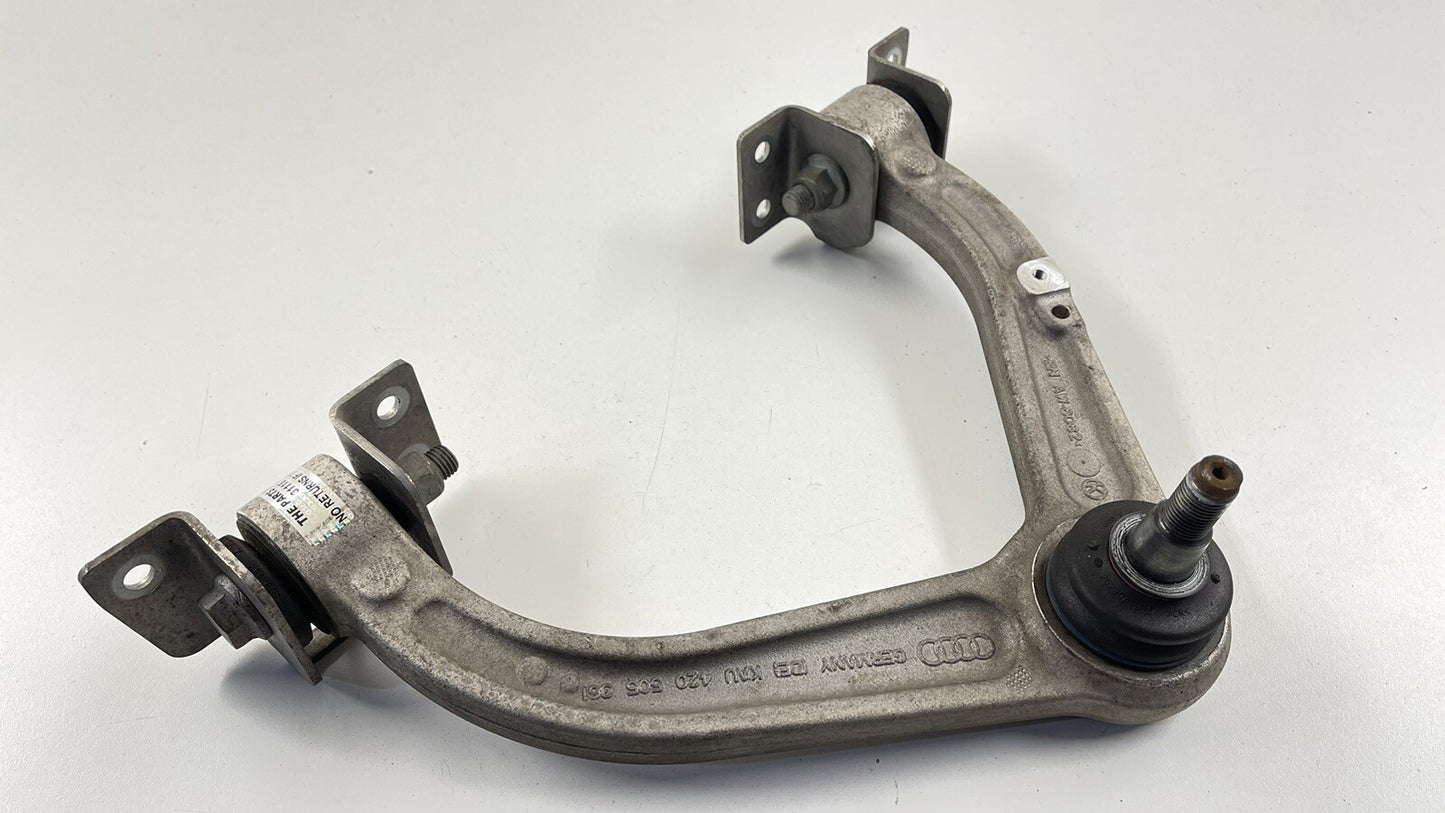 08-15 AUDI R8 SPYDER DRIVER LEFT REAR UPPER CONTROL ARM 420 505 323 D OEM