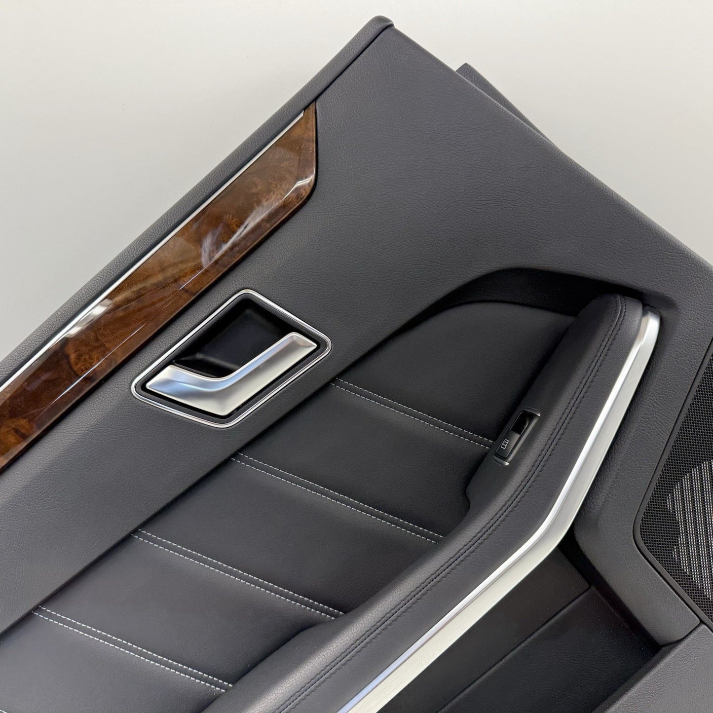 14-16 Mercedes W212 E350 Driver Left Rear Door Panel Interior Trim Black OEM