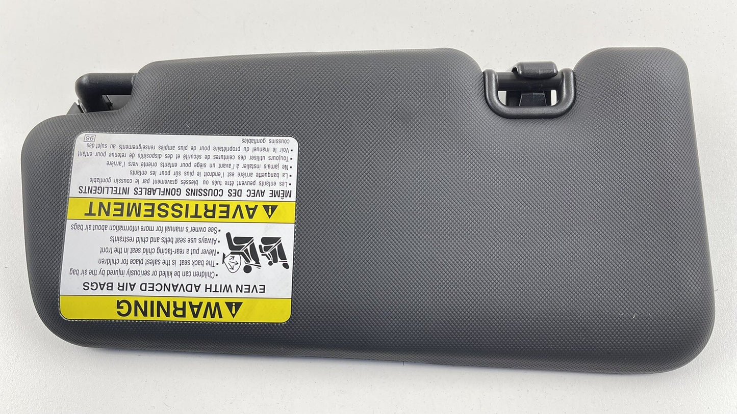 22-23 SUBARU WRX PASSENGER RIGHT FRONT SUNVISOR SUN VISOR SHADE BLACK OEM