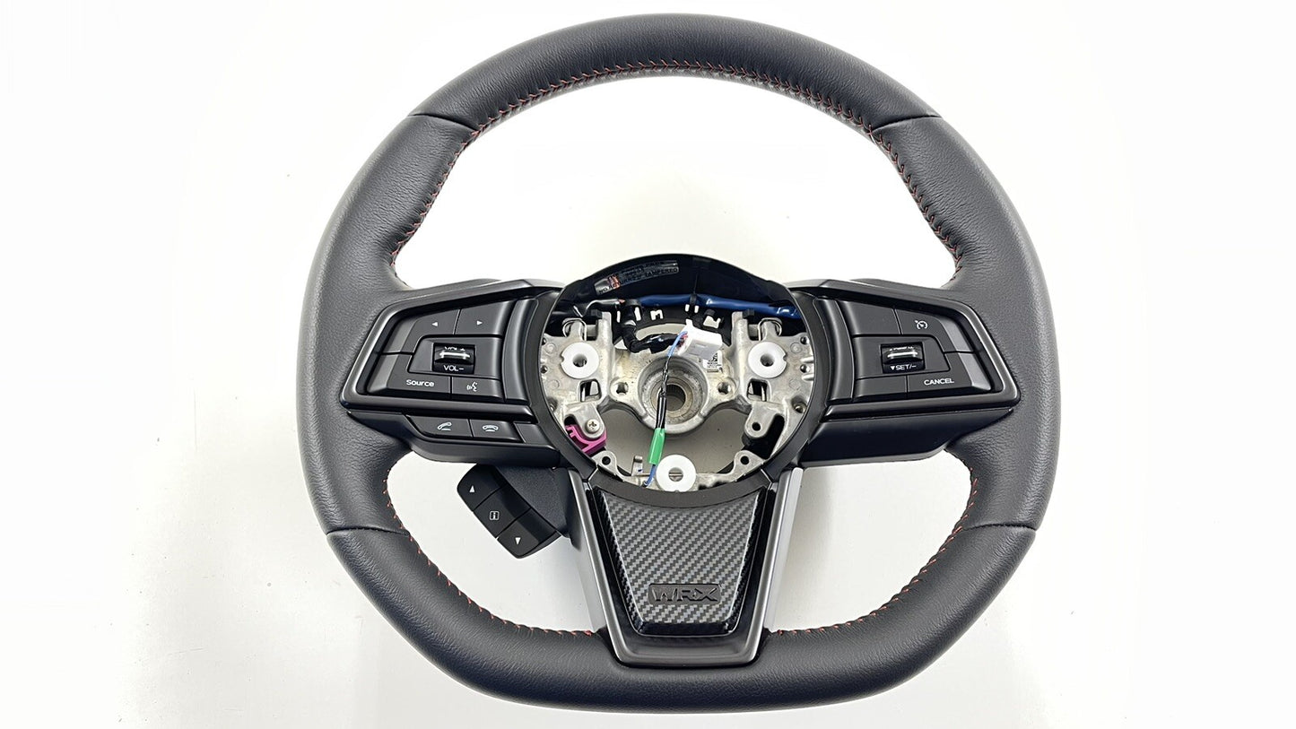 22-26 Subaru WRX Driver Steering Wheel With Paddle Shifters Leather Black OEM