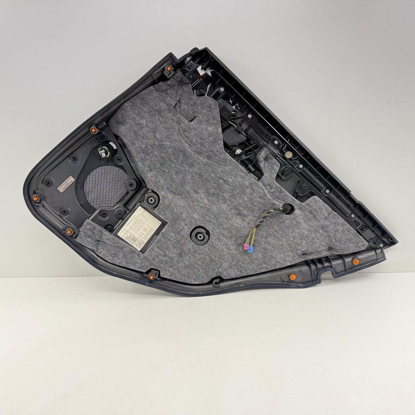 14-16 Mercedes W212 E350 Driver Left Rear Door Panel Interior Trim Black OEM