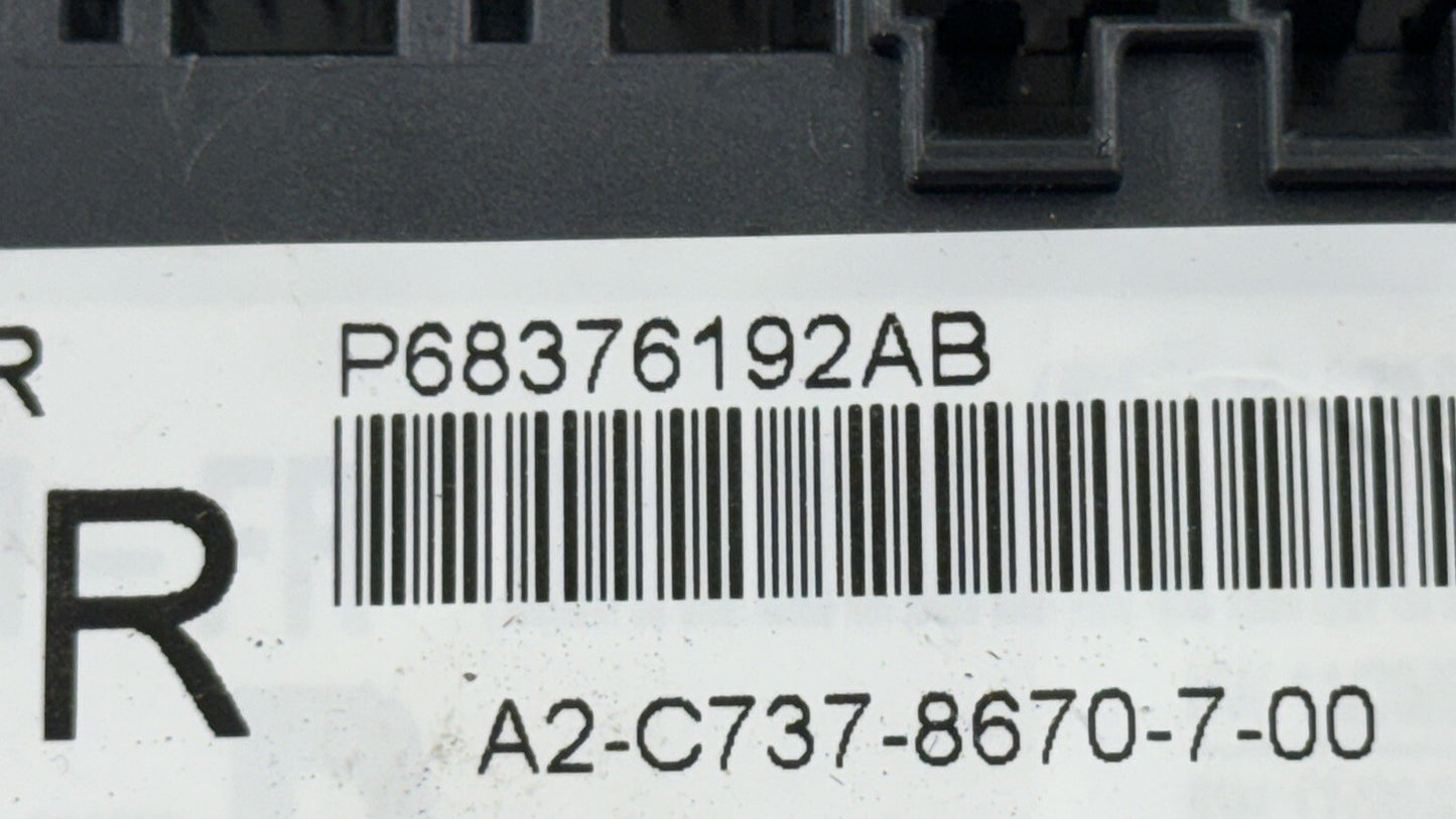 17-23 MASERATI GHIBLI PASSENGER RIGHT FRONT DOOR CONTROL MODULE 68376192AA OEM
