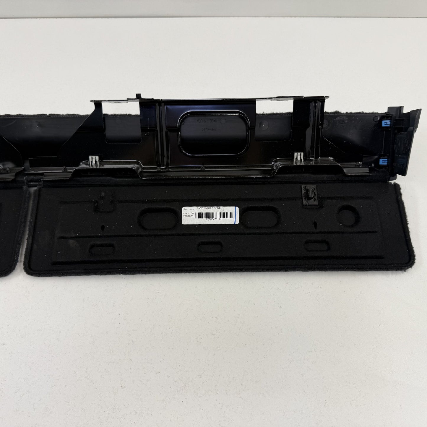 2022-2026 Rivian R1S Rear 3rd Third Row Floor Carpet Flap Cover Liner Trim OEM