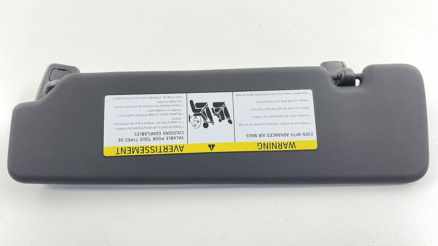 20-23  TOYOTA SUPRA PASSENGER RIGHT FRONT SUNVISOR SUN VISOR BLACK OEM