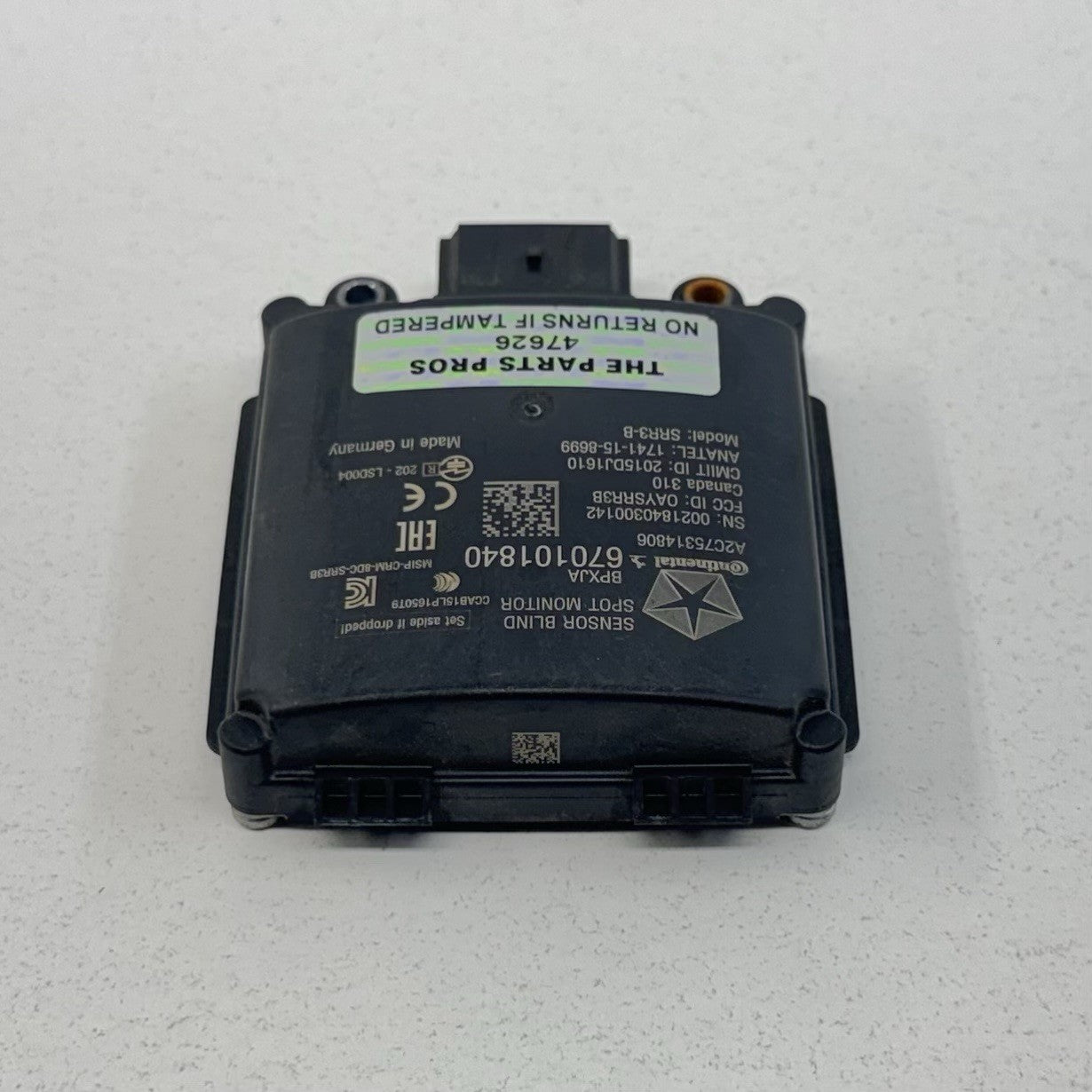 17-24 Maserati Ghibli Rear Blind Spot Sensor Radar Monitor Module 670101840 OEM