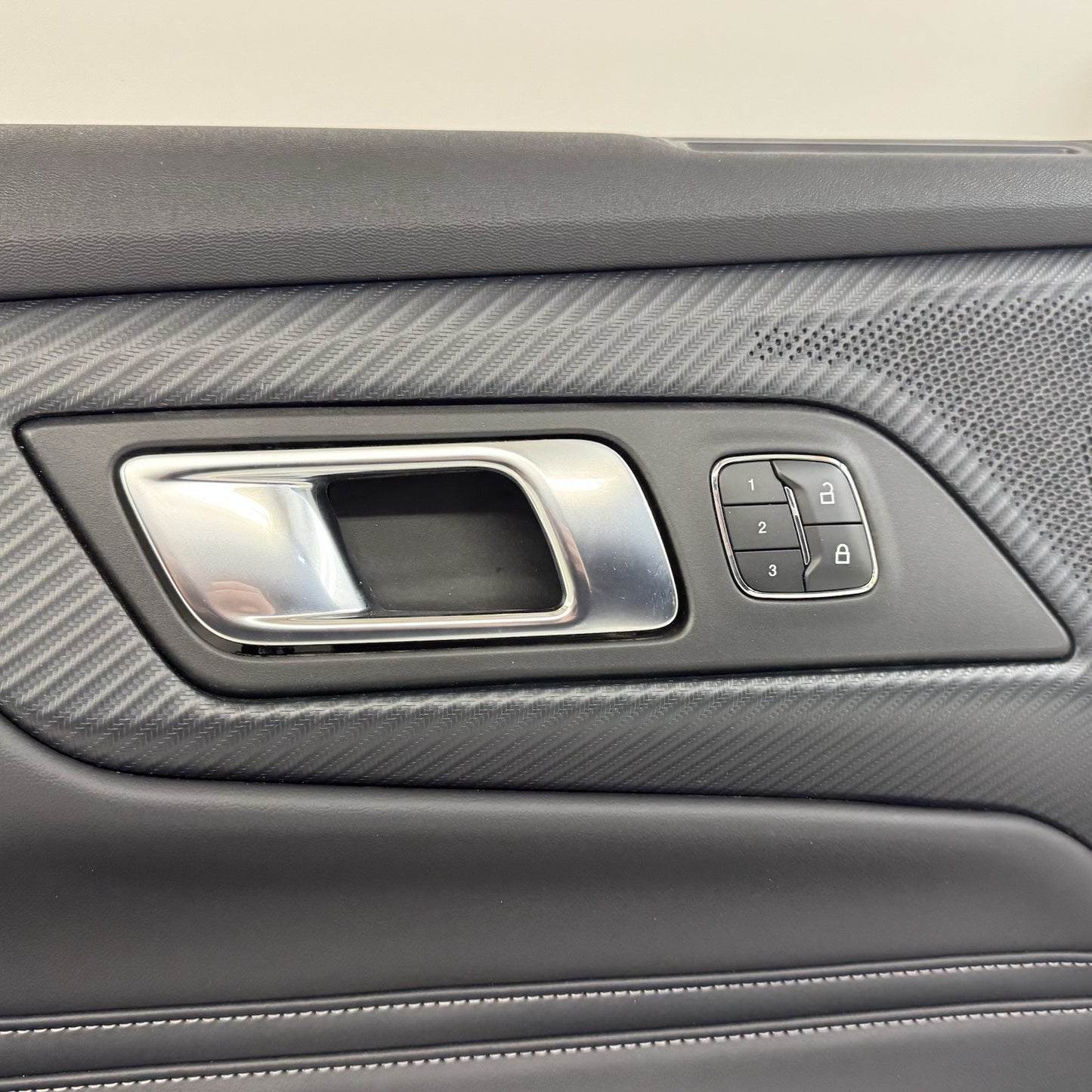 24-26 Ford Mustang GT Premium Driver Left Door Panel Interior Trim Black OEM
