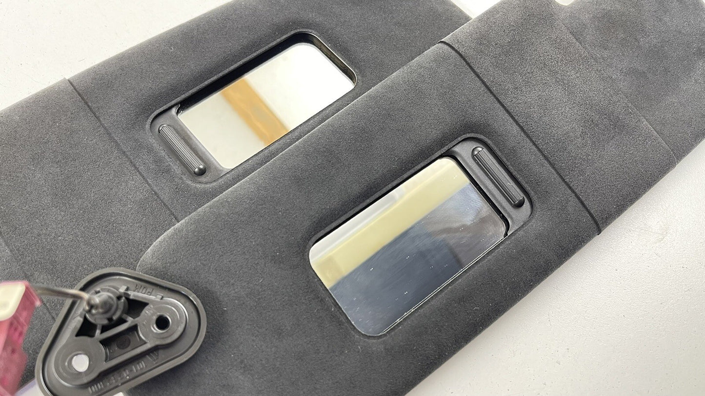 12-19 BMW M6 LEFT & RIGHT FRONT SUNVISOR SUN VISOR SHADE BLACK PAIR OEM