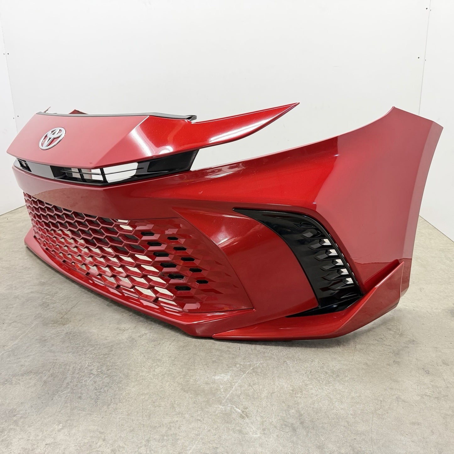 25-26 Toyota Camry XSE Front Bumper Cover Complete With Grills Red OEM