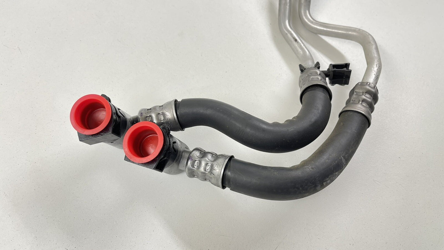 15-21 BMW M2 M3 M4 TRANSMISSION OIL COOLER COOLING LINE PIPE HOSE W/ BLOCK OEM