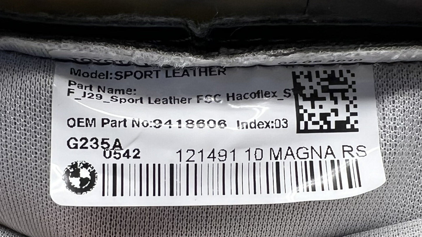 20-23 TOYOTA SUPRA PASSENGER RIGHT FRONT LOWER SEAT CUSHION COVER 9418606 OEM