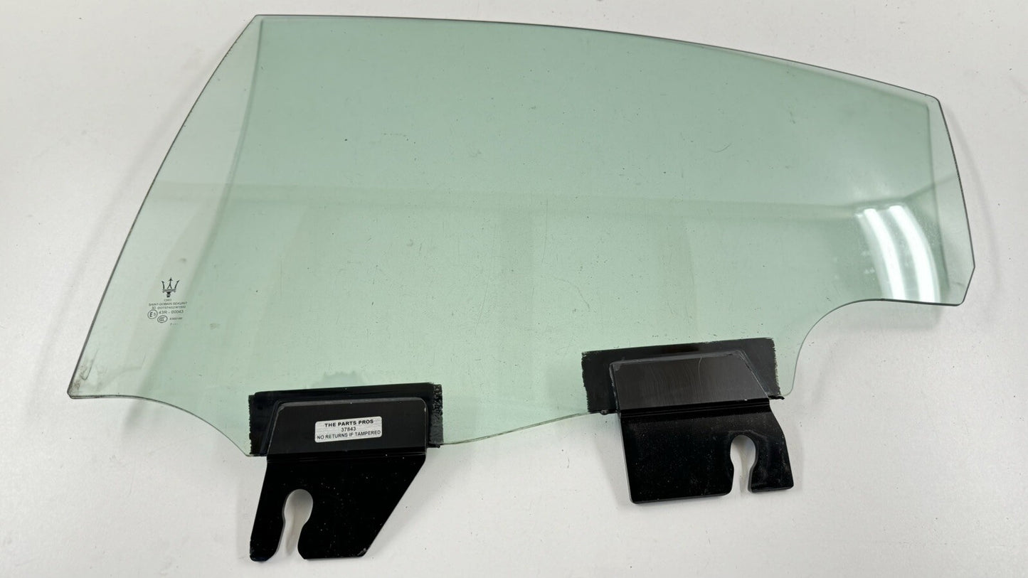 14-23 MASERATI GHIBLI DRIVER LEFT REAR DOOR GLASS WINDOW SINGLE PANE OEM