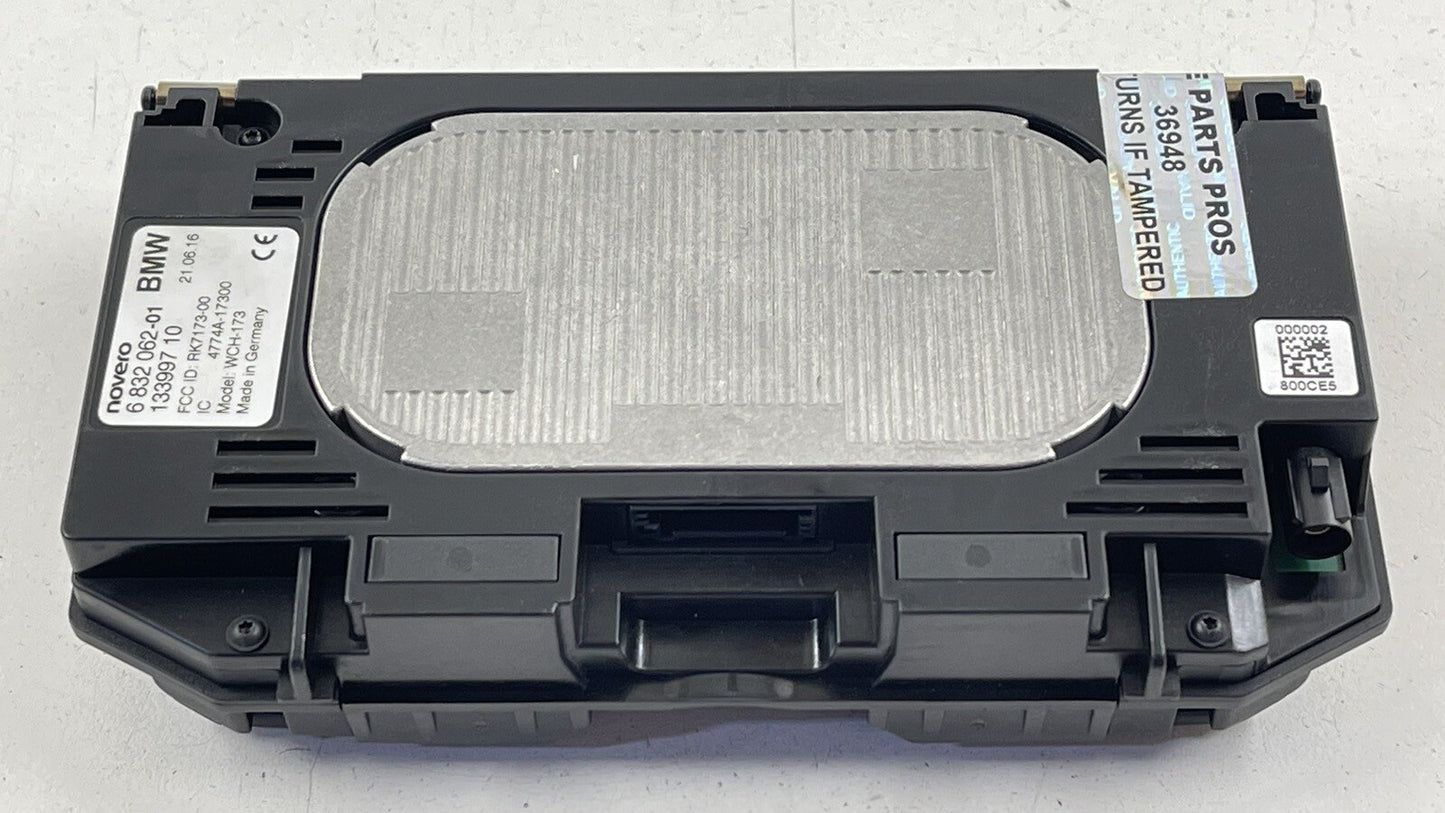 16-19 BMW M6 CENTER CONSOLE WIRELESS PHONE CHARGING STATION MODULE 6832062 OEM