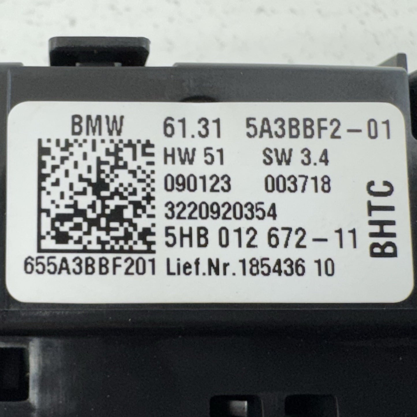 18-24 BMW G01 G02 X3 X4 Rear Console HVAC A/C Climate Control Switch 5A3BBF2 OEM