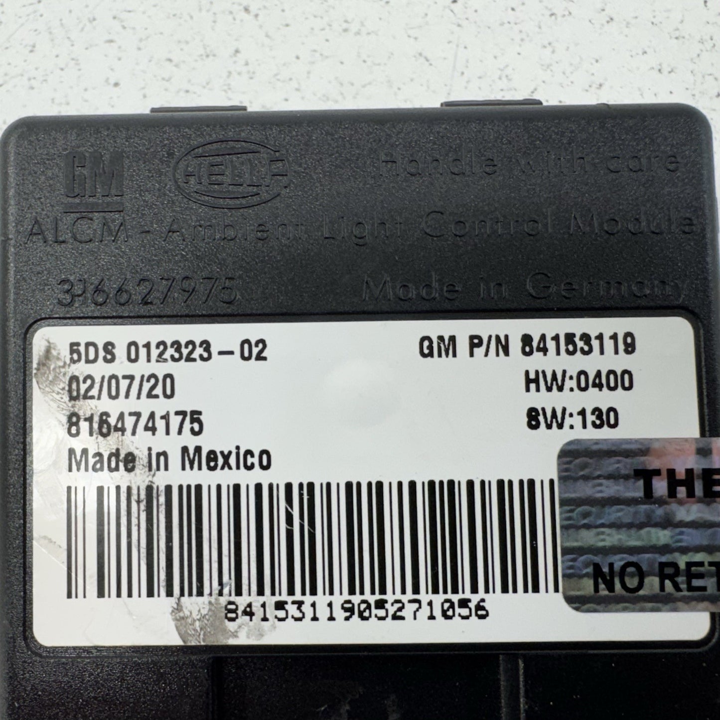 19-24 Chevrolet Camaro Interior Ambient Light Control Module 84153119 OEM