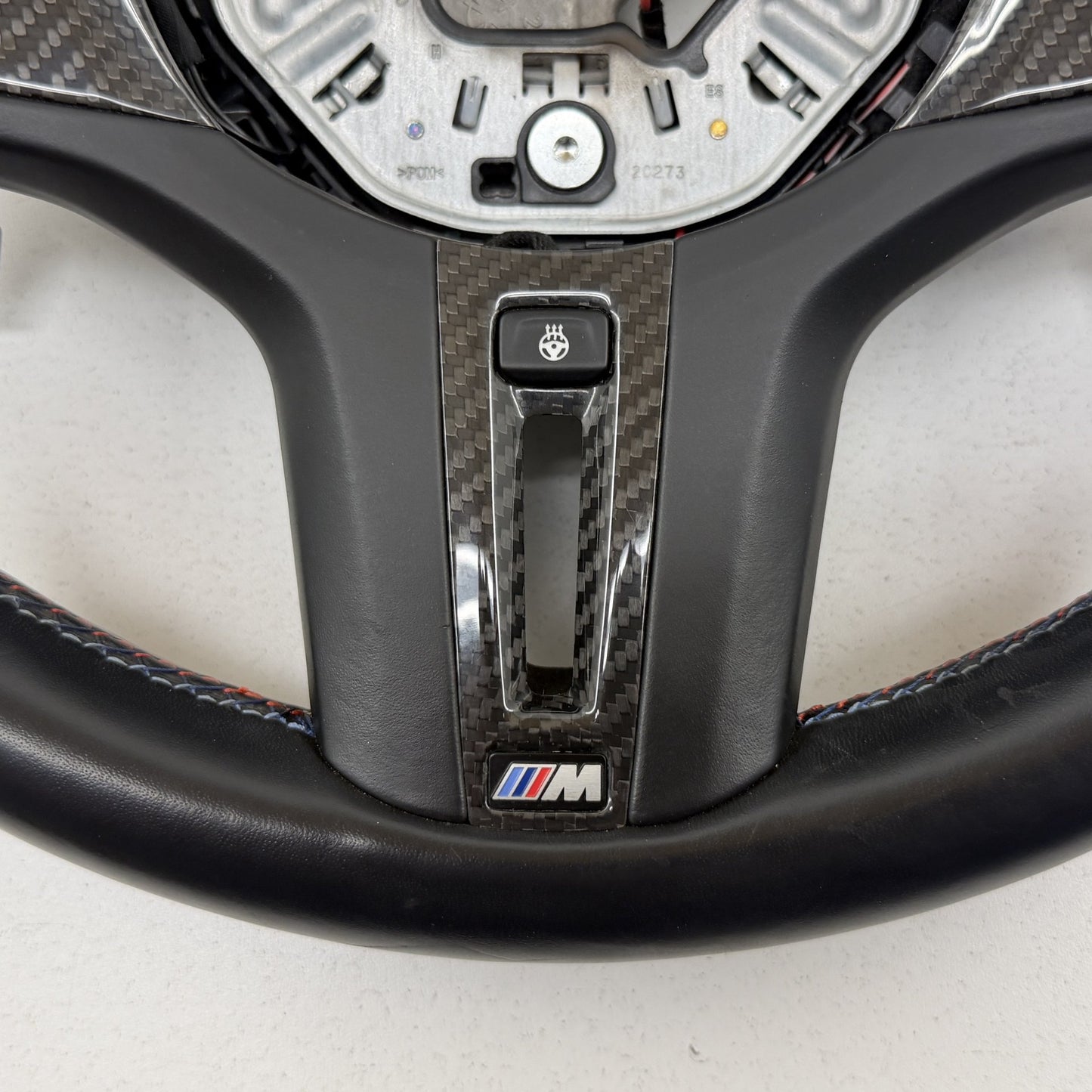 21-24 BMW M3 M4 G80 G82 M Performance Heated Steering Wheel Carbon Leather OEM