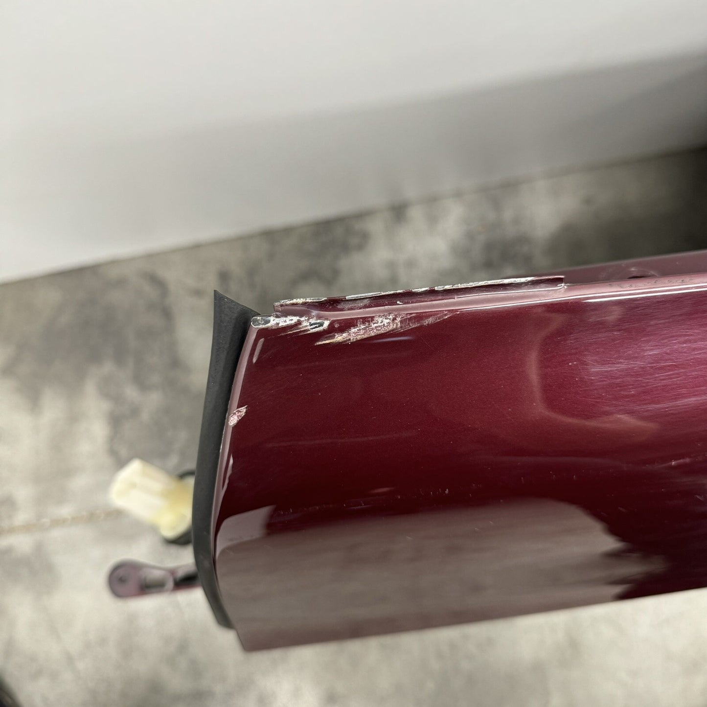 07-17 Aston Martin Vantage Driver Left Door Shell Merlot Red OEM *NOTE*