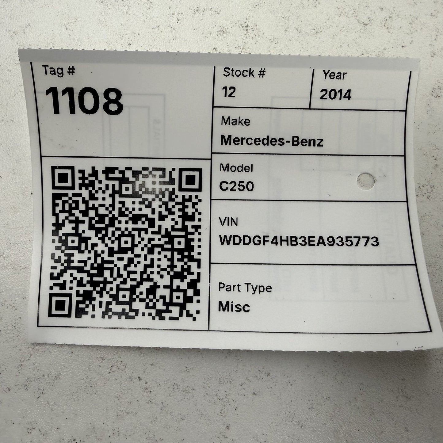 2008-2014 Mercedes-Benz C250 W204 Sunroof Sun Roof Glass Motor W/ Harness OEM