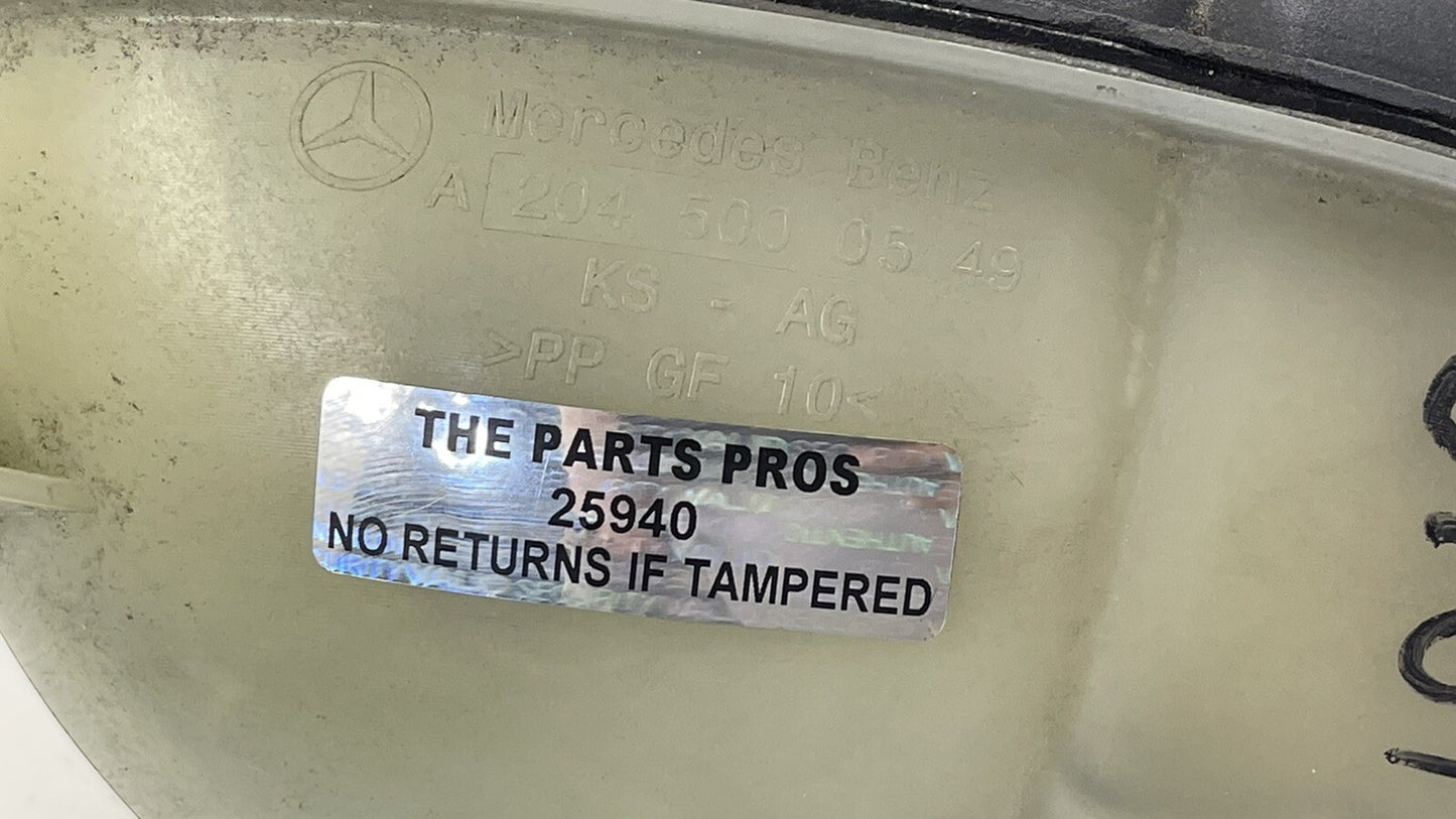 08-14 Mercedes C250 W204 Coolant Reservoir Overflow Expansion Tank Bottle OEM