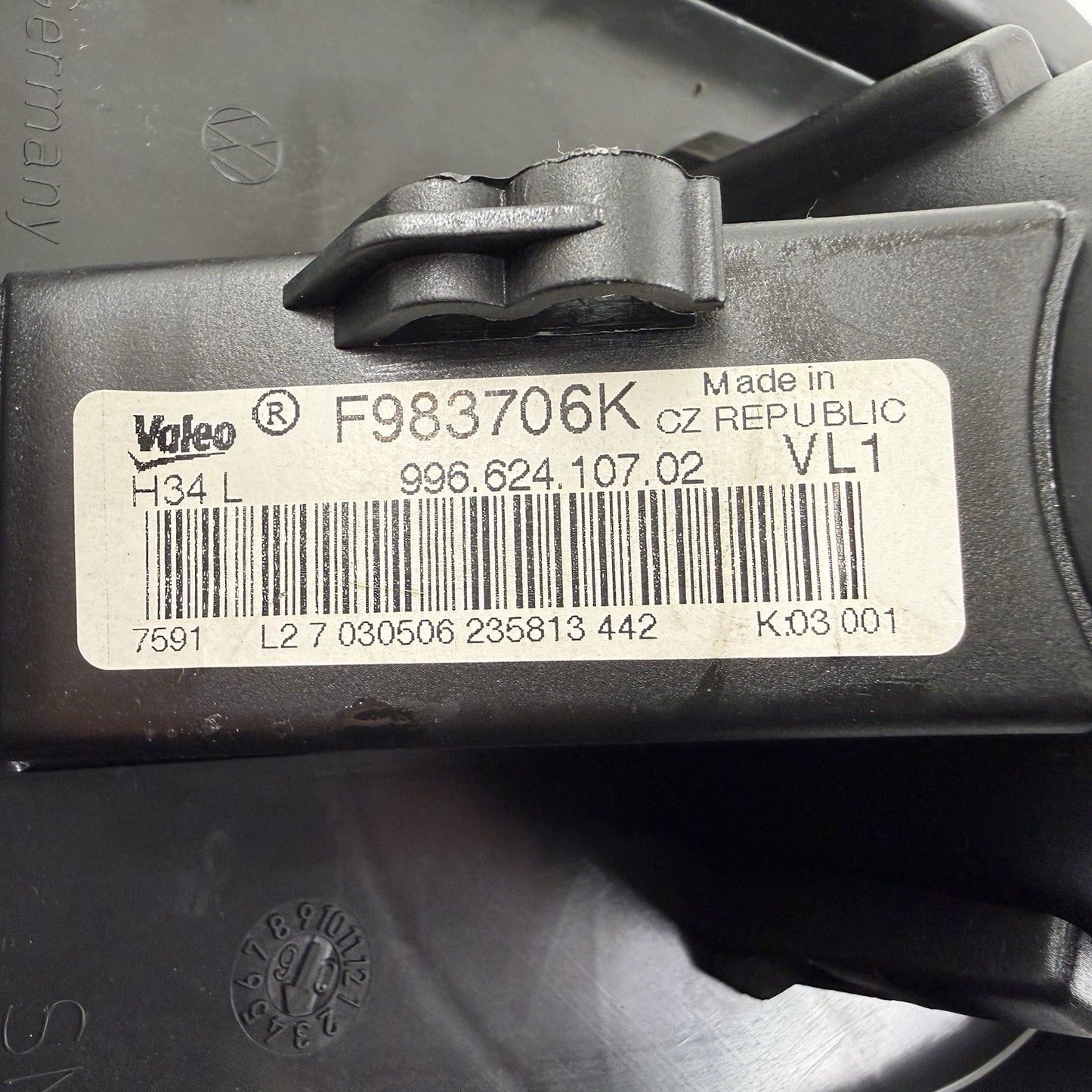 96-12 Porsche 911 996 997 Boxster Cayman 986 987 HVAC AC Heater Blower Motor OEM
