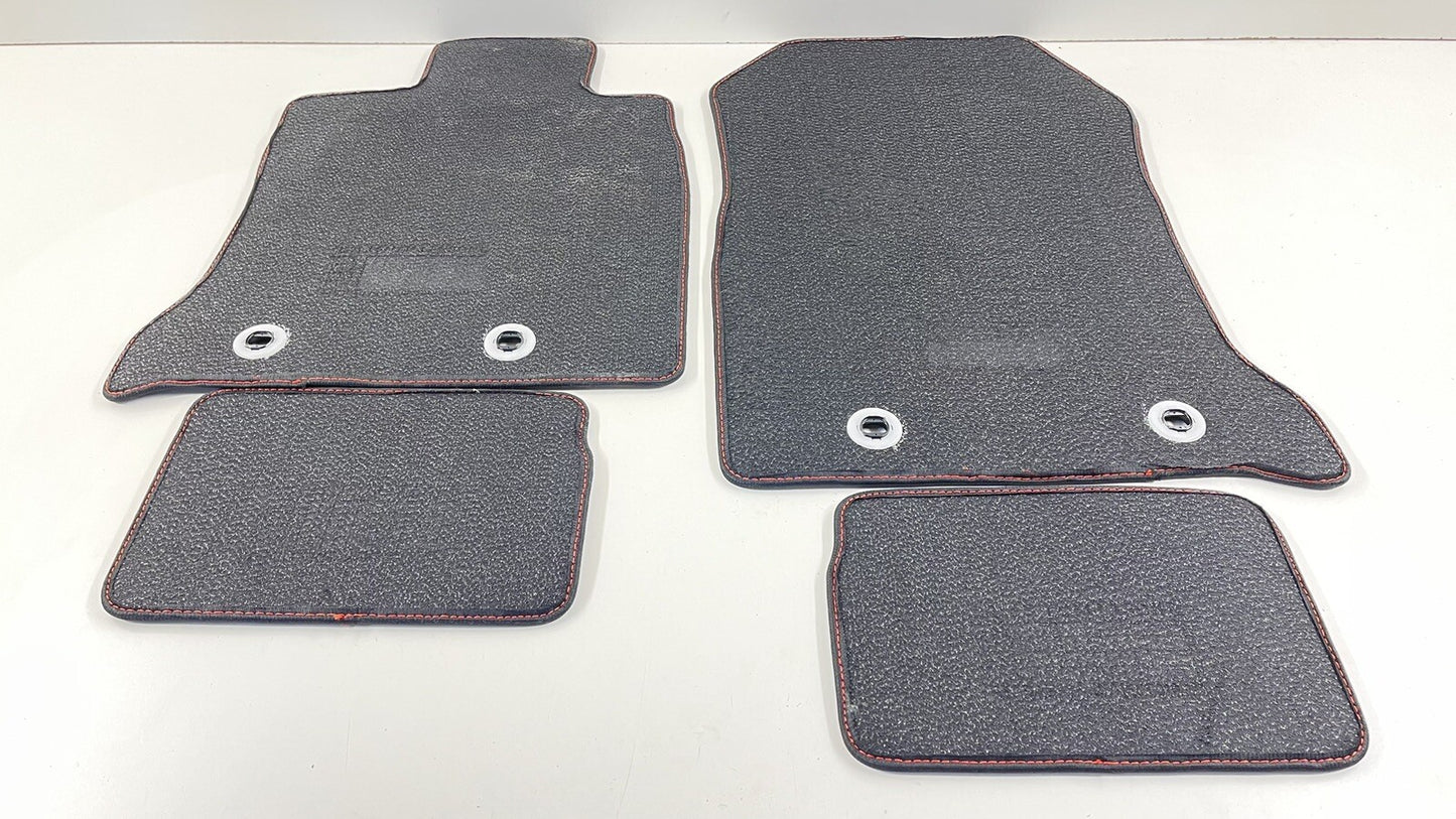 22-23 SUBARU BRZ LEFT RIGHT FRONT REAR CARPET FLOOR MAT BLACK SET OEM