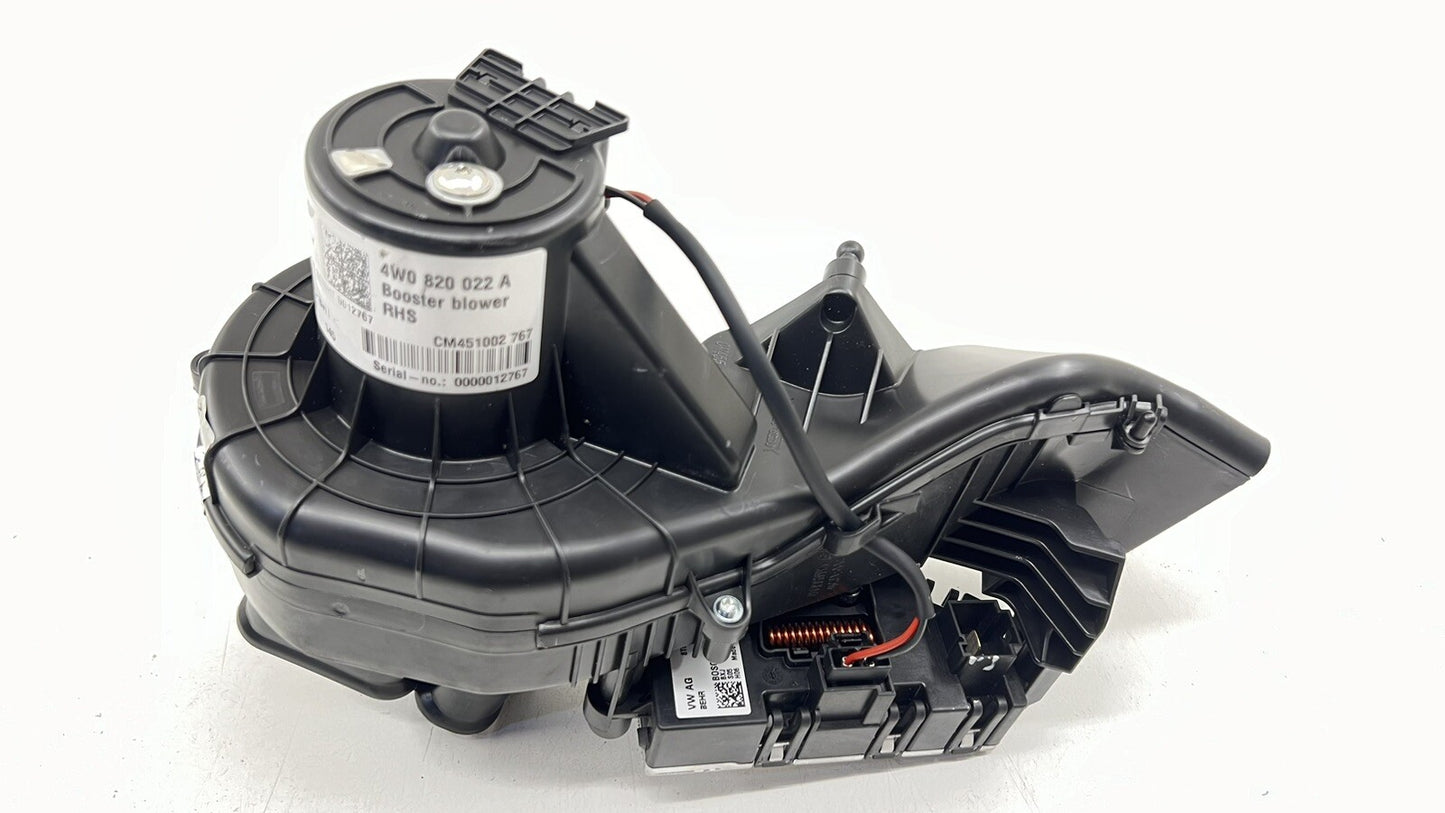 13-18 BENTLEY FLYING SPUR RIGHT HVAC AC AIR BOOSTER BLOWER MOTOR W/ RESISTOR OEM