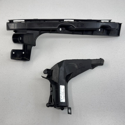 08-15 Audi TT Driver Left Rear Bumper Bracket Mount Pair OEM
