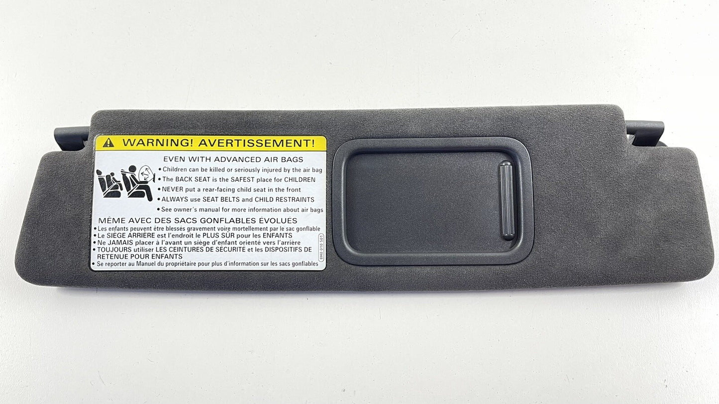 17-22 AUDI R8 PLUS PASSENGER RIGHT FRONT SUNVISOR SUN VISOR SHADE BLACK OEM