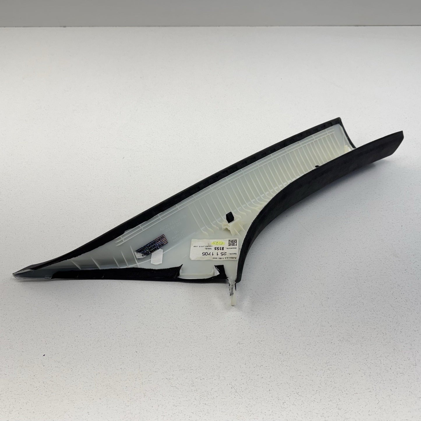 17-23 Audi R8 Roof Pillar Trim Set Front & Rear Black Suede OEM