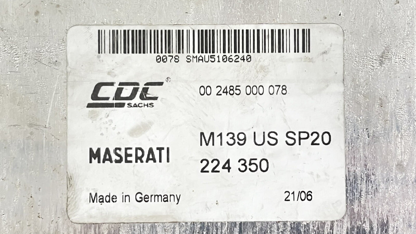 03-12 MASERATI QUATTROPORTE CDC SUSPENSION CONTROL MODULE 224 350 OEM