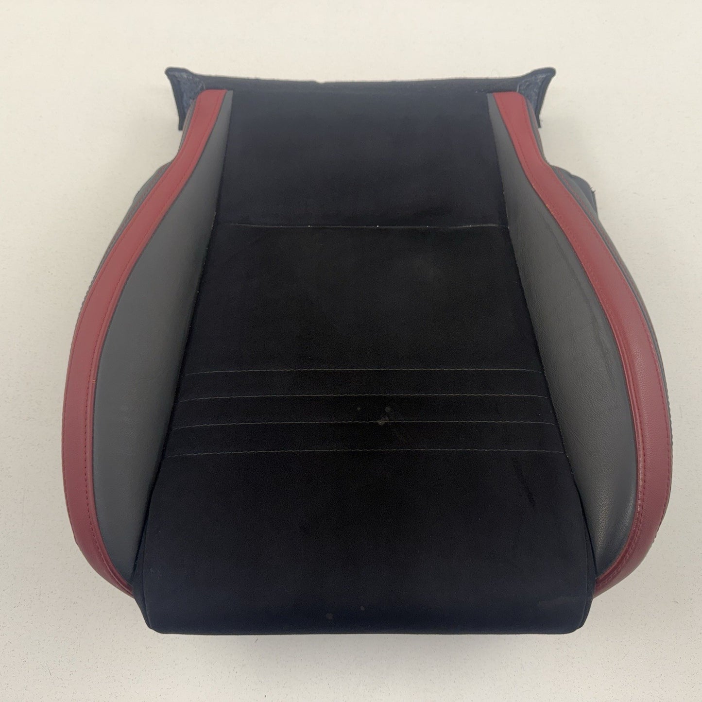 18-21 Subaru WRX STI Recaro Driver Left Front Lower Seat Cushion Black Red OEM