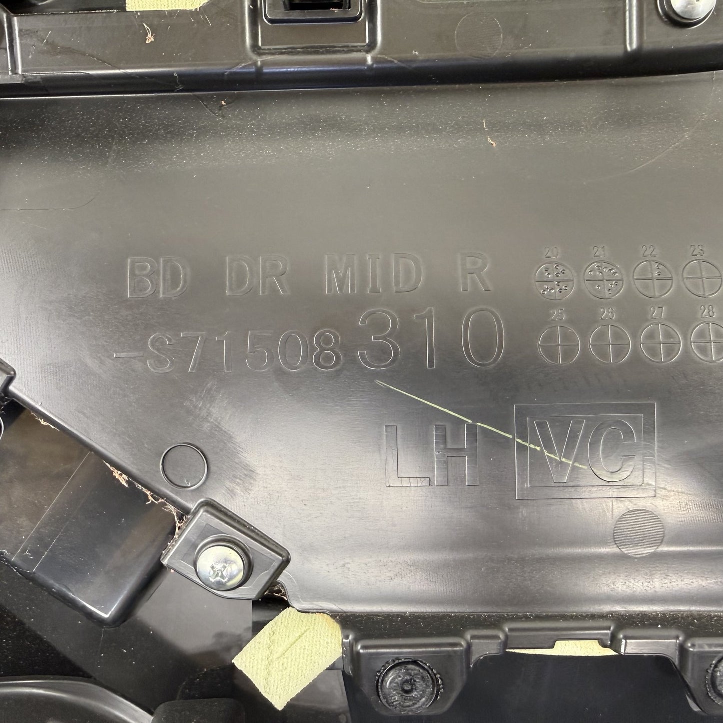 2022-2026 Subaru WRX Limited Driver Left Rear Interior Door Trim Panel OEM
