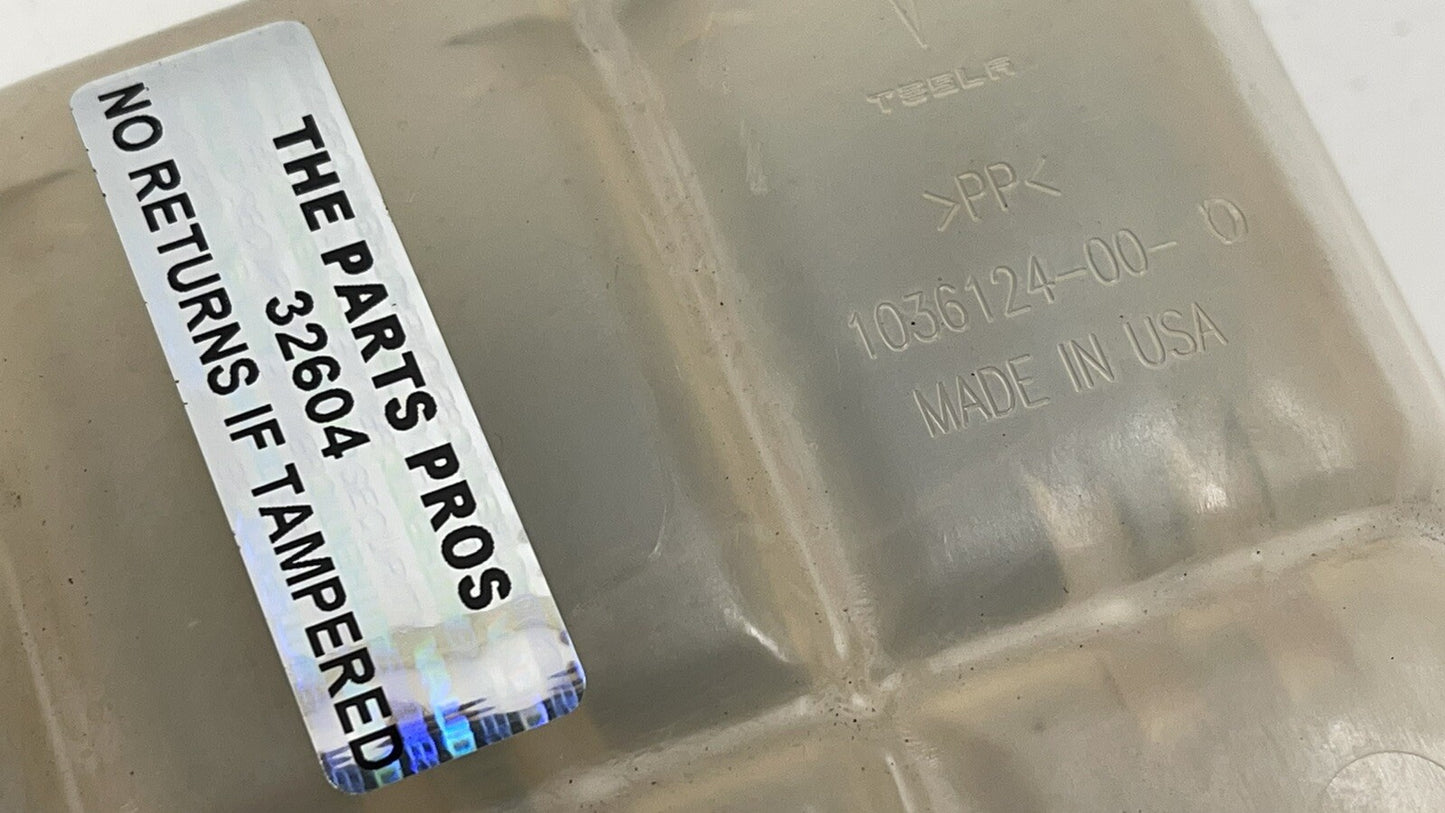17-20 Tesla Model S Coolant Reservoir Overflow Expansion Tank 1036124-00-D OEM