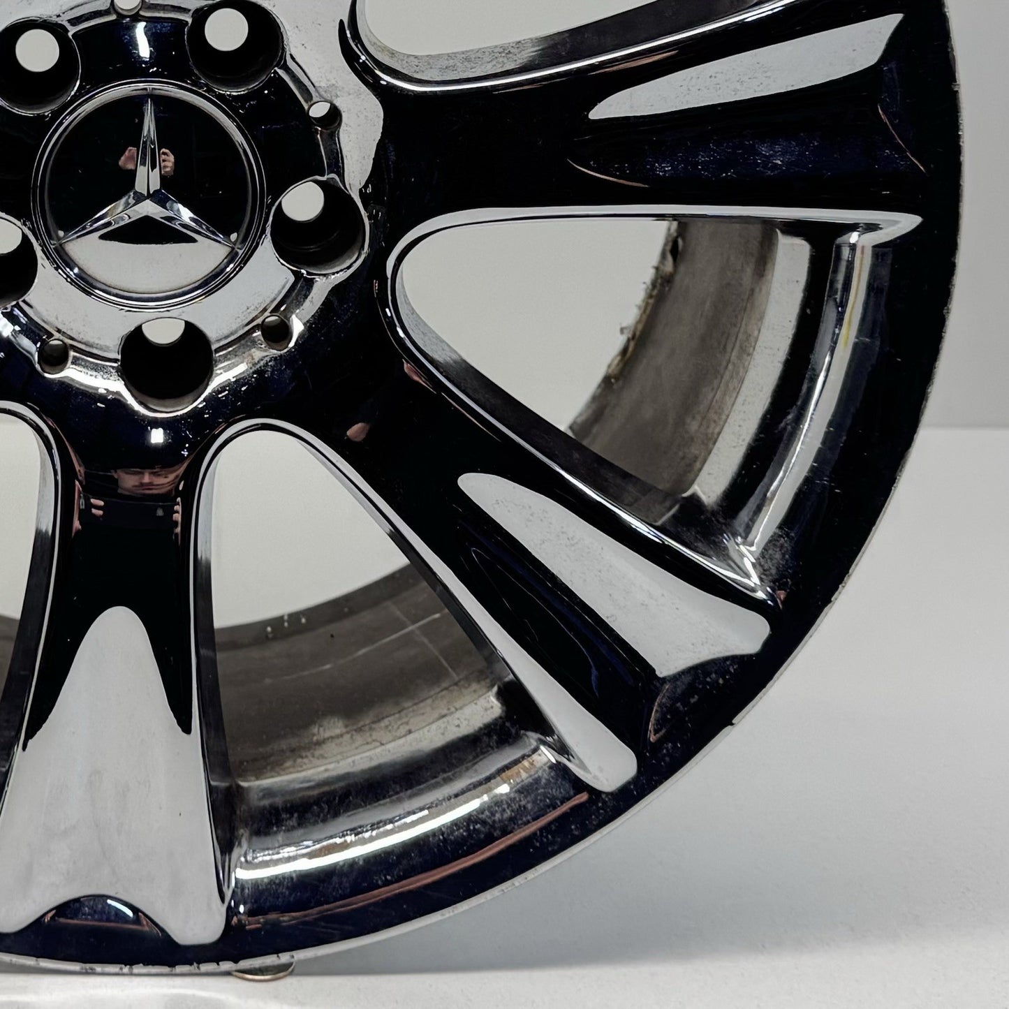 06-11 Mercedes-Benz CLS550 W219 Rear Wheel Rim 18x9.5 Chrome Factory OEM