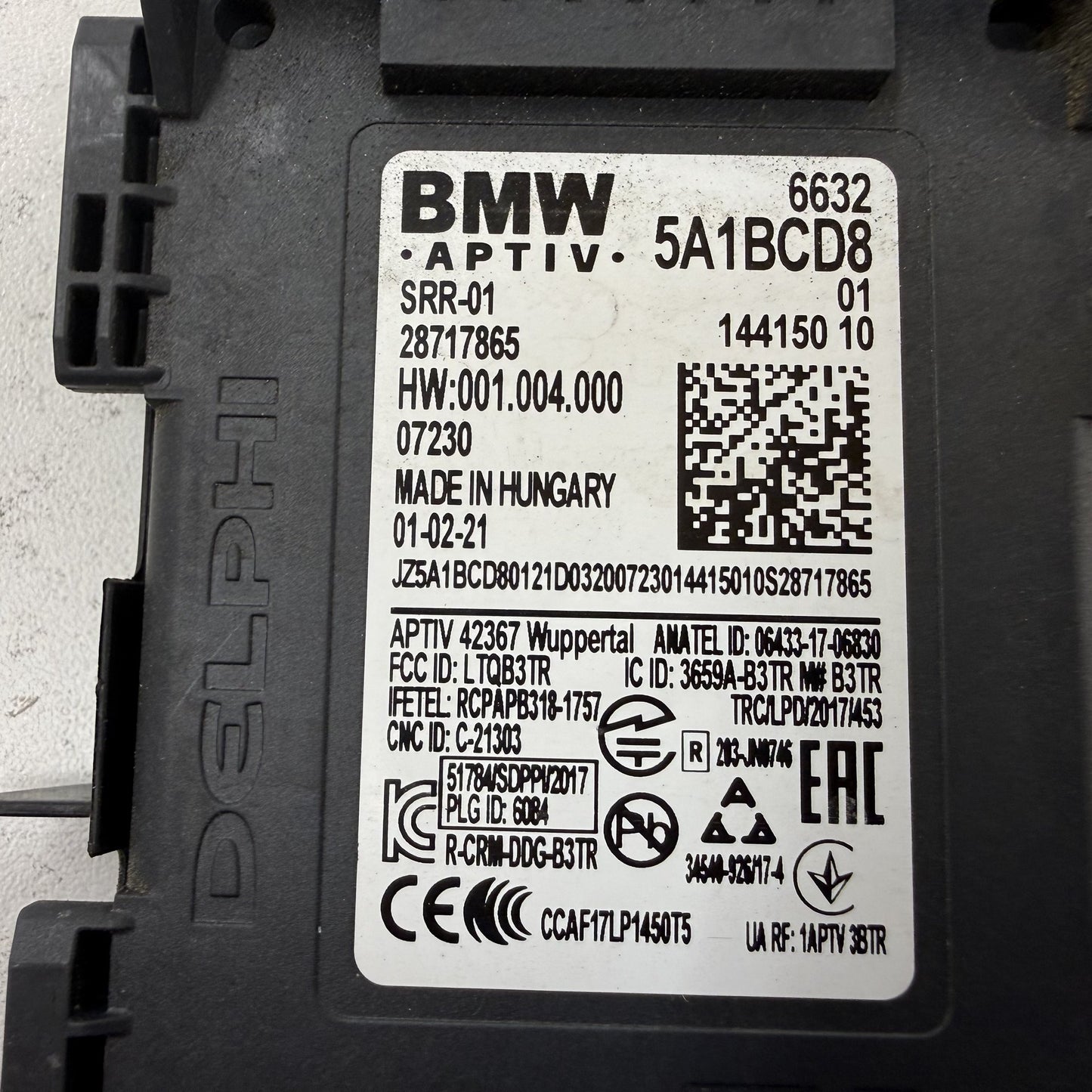 2021-2026 BMW M4 G82 G83 Driver Left Rear Blind Spot Radar Sensor 5A1BCD8 OEM