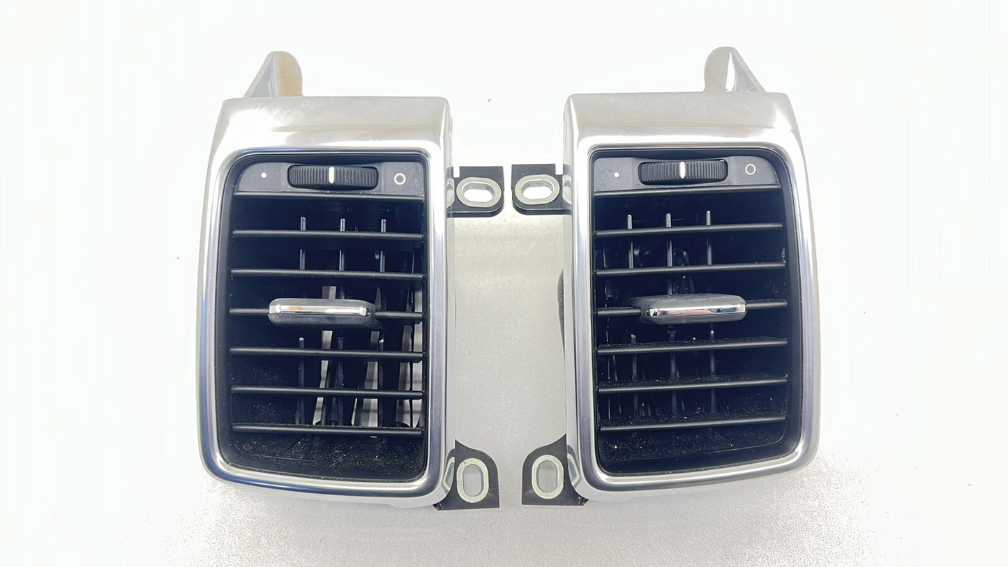 10-16 PORSCHE PANAMERA REAR LEFT AND RIGHT AIR VENT GRILLE GRILL TRIM PAIR OEM