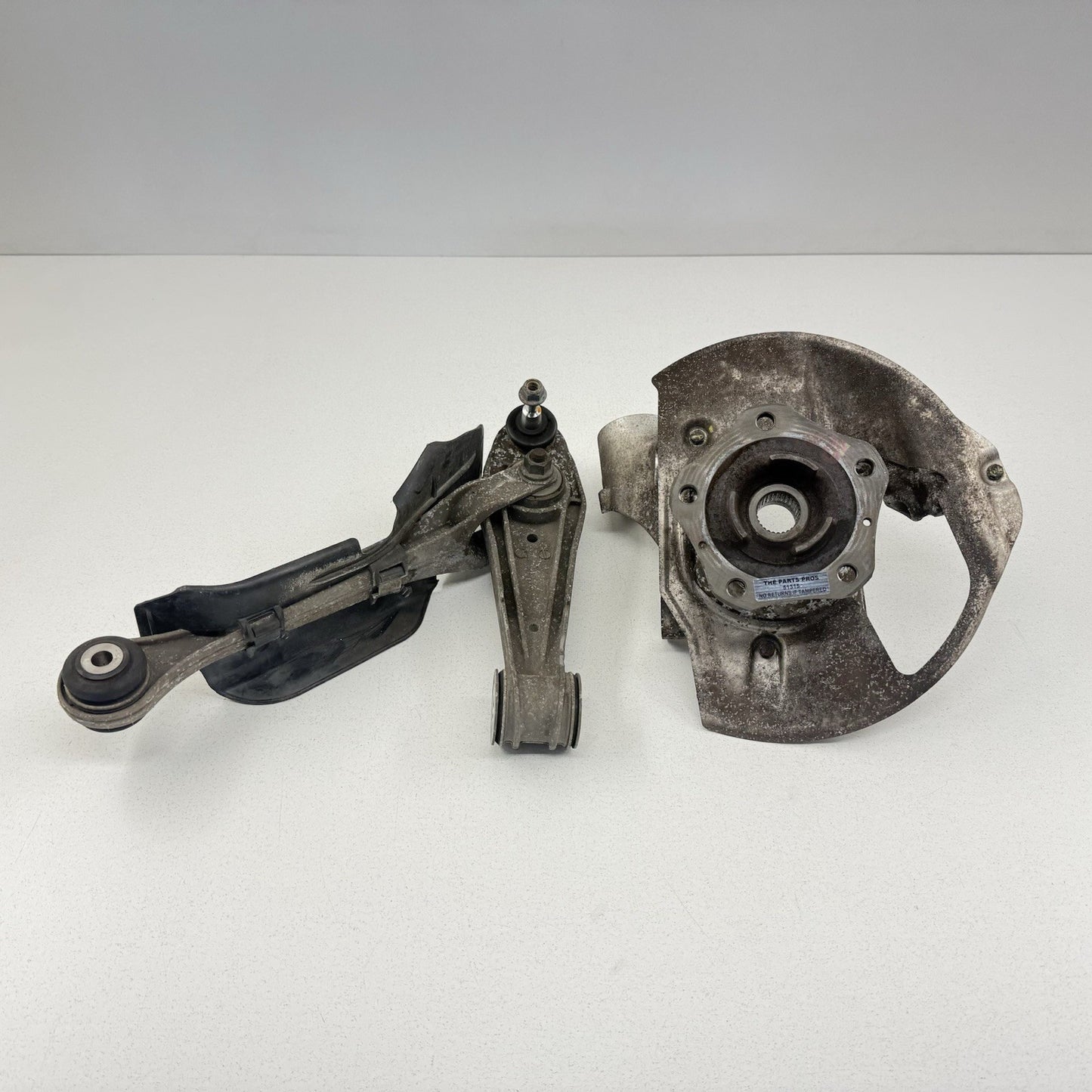 06-12 Porsche 911 997 Carrera 4S Right Front Knuckle Hub W/ Control Arm Set OEM