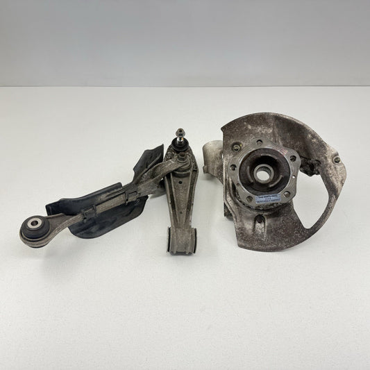 06-12 Porsche 911 997 Carrera 4S Right Front Knuckle Hub W/ Control Arm Set OEM