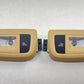 10-16 PORSCHE PANAMERA OVERHEAD CONSOLE READING DOME W/ REAR LIGHT LAMP PAIR OEM