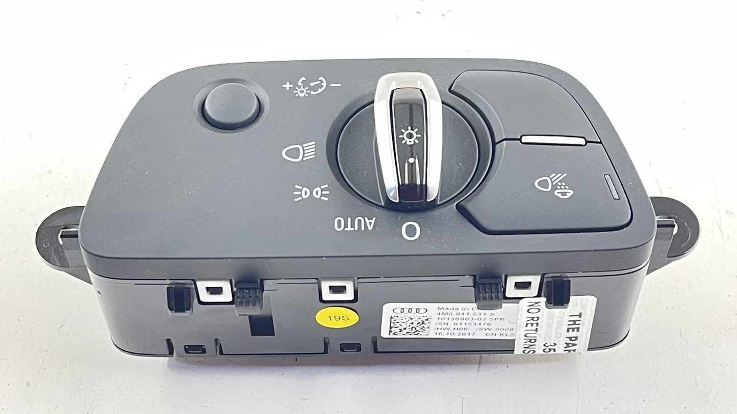 17-21 AUDI A4 S4 A5 S5 HEADLIGHT INTERIOR LIGHT CONTROL SWITCH 4M0941531S OEM
